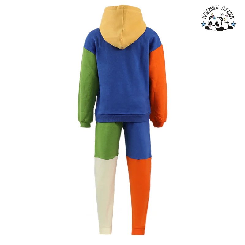 LEZONKIDS - Customizable Boutique Stylish Color Block Private Label Baby Boys Clothes Sets Kids Fall Clothing Set